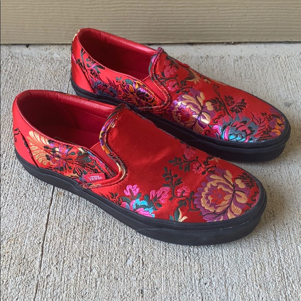 Vans size 8.5 women’s satin shoes